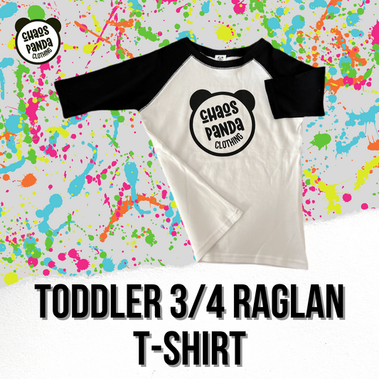 Toddler RAGLAN 3/4 SLEEVE T-SHIRT